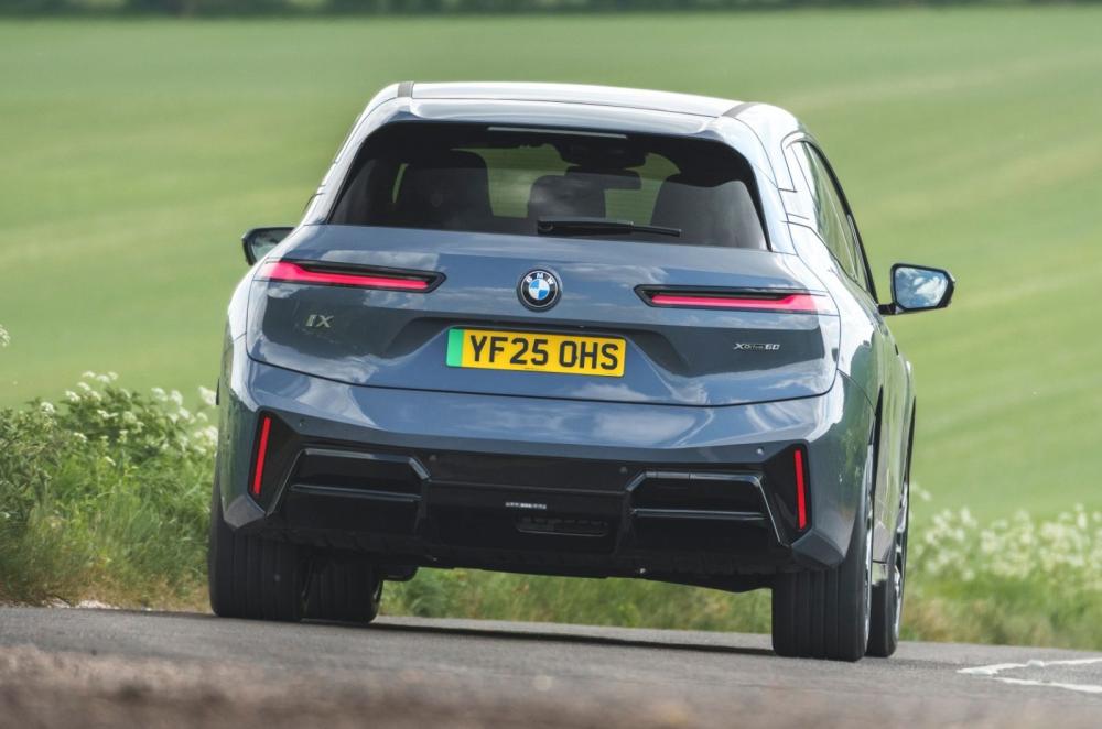 BMW iX rear cornering