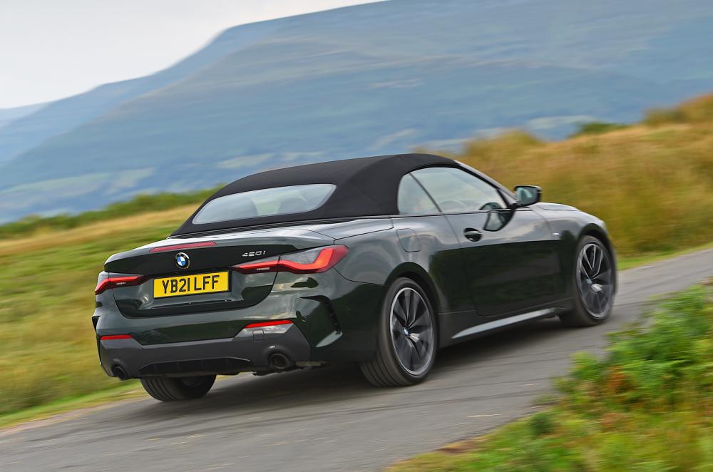 Used BMW 4 Series Convertible 2021-present rear roof up