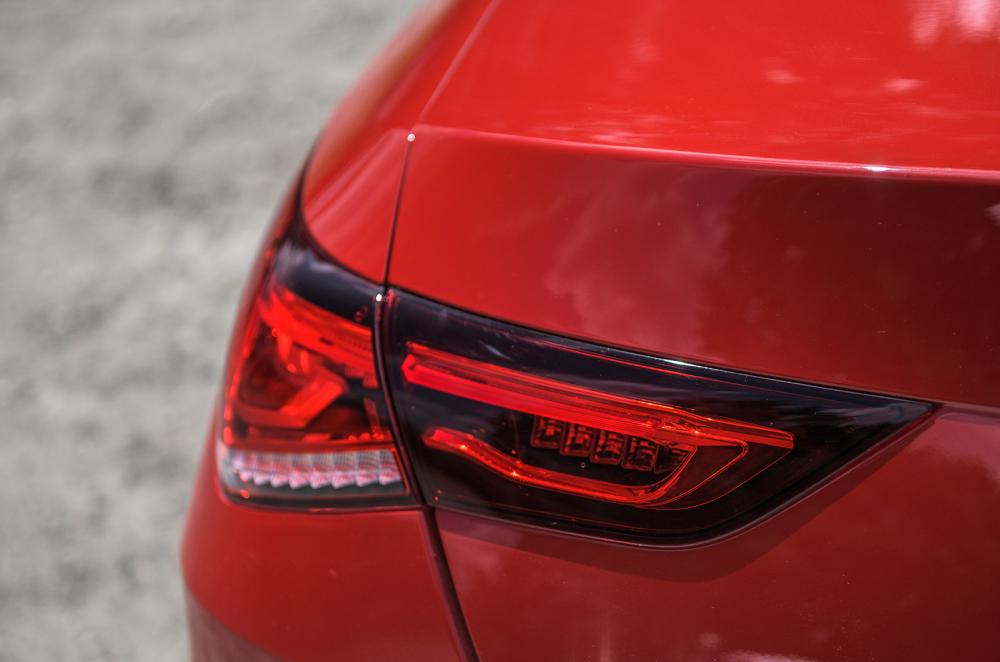 Used Mercedes CLA 2019-2025 rear lamp detail
