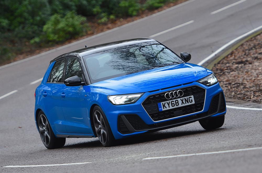 Used Audi A1 2018-present front cornering blue