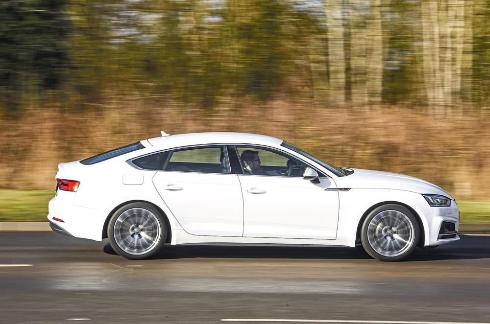 Used Audi A5 Sportback 2016-2024 side driving white