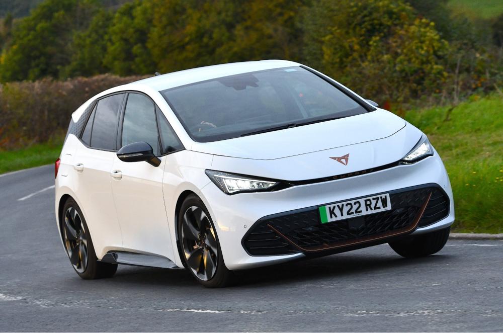 Used Cupra Born 2022-present front cornering white