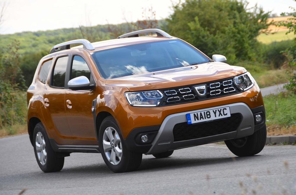 Used Dacia Duster 2018-2024 front cornering orange