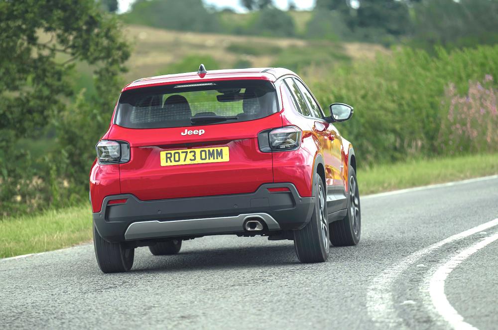 Used Jeep Avenger 2023-present rear cornering red