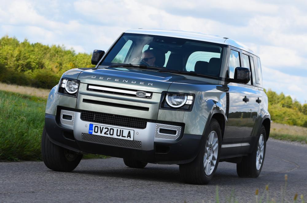Used Land Rover Defender 2020-present front cornering green