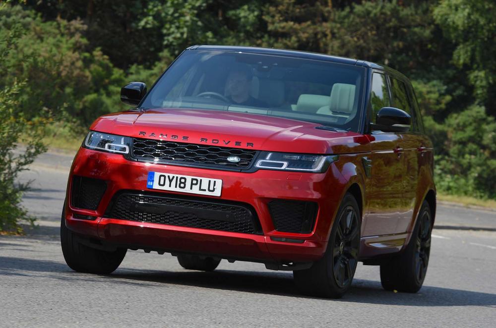 Used Range Rover Sport 2013-2022 front cornering red
