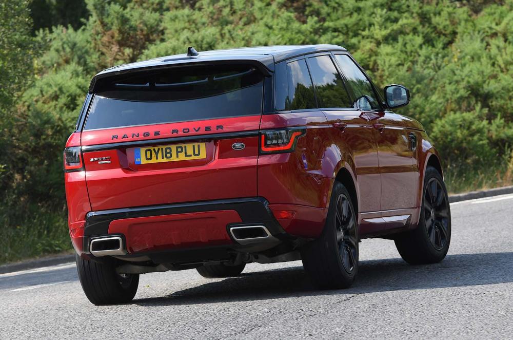 Used Range Rover Sport 2013-2022 rear cornering red