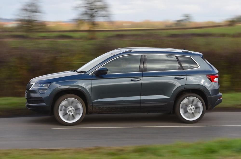 Used Skoda Karoq 2017-present side driving