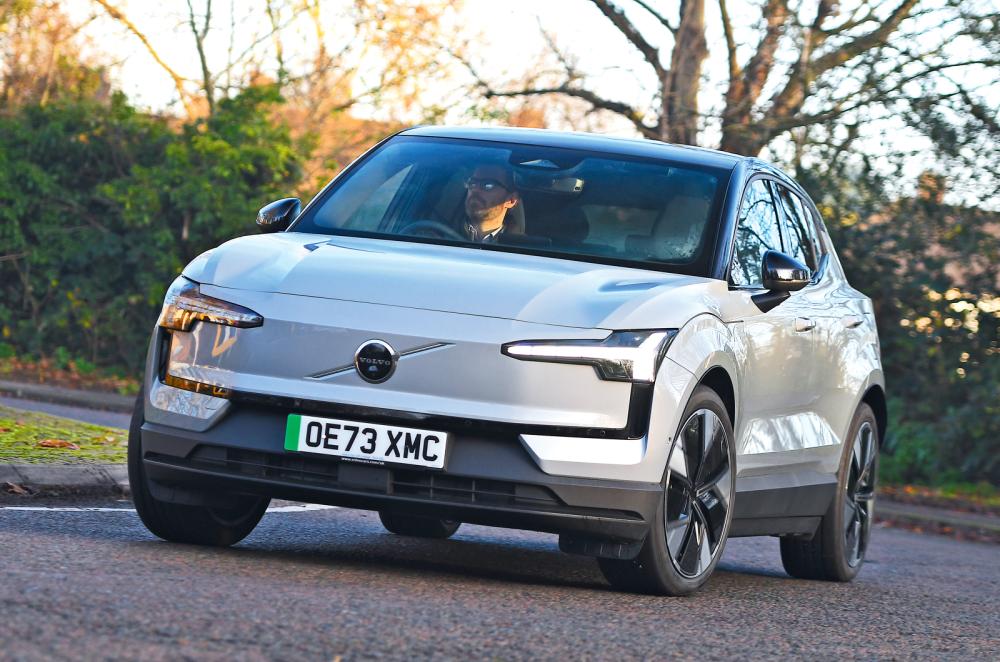 Used Volvo EX30 2023-present front cornering grey