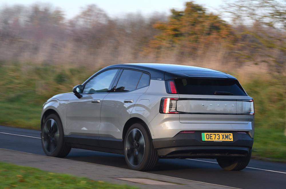 Used Volvo EX30 2023-present rear left driving grey