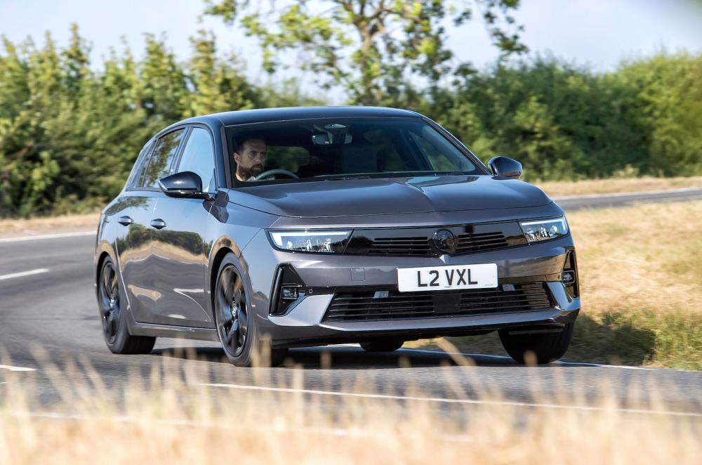 Vauxhall Astra front cornering