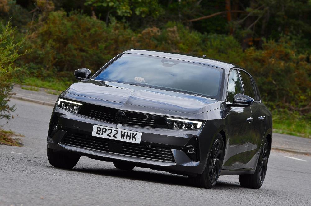 Vauxhall Astra front cornering