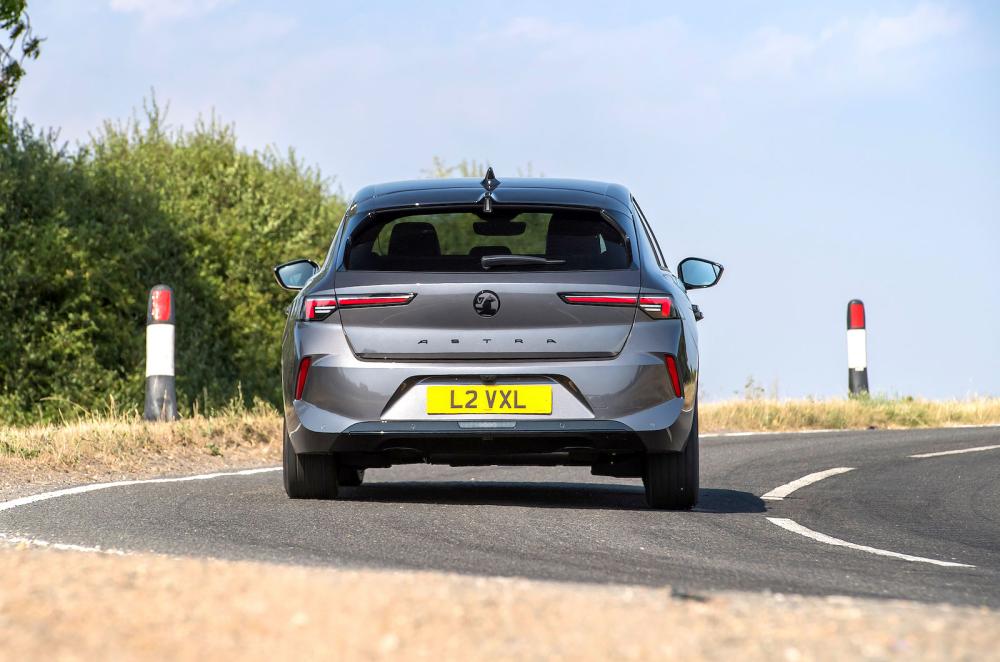 Vauxhall Astra rear cornering