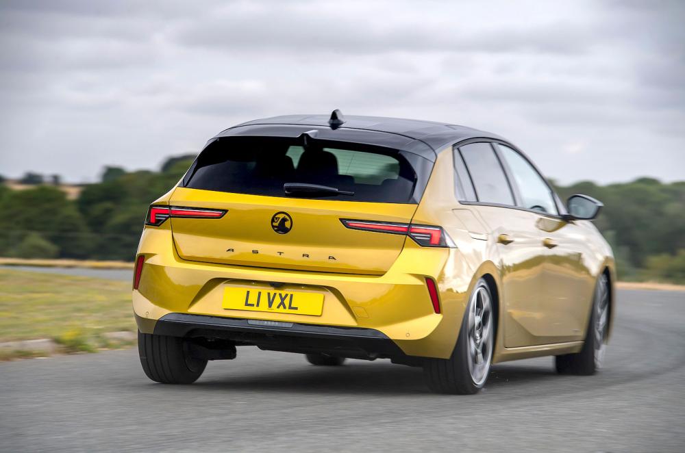 Vauxhall Astra rear cornering