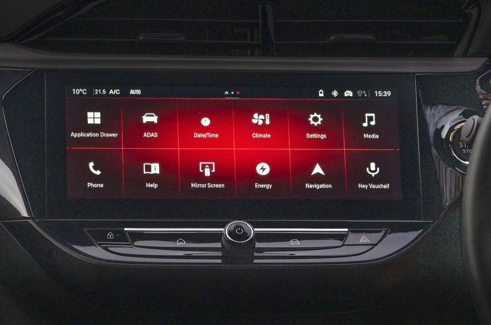 Vauxhall Corsa Electric interior infotainment