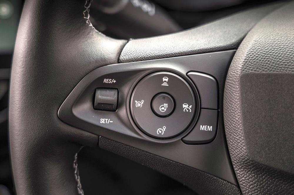 Vauxhall Corsa Electric interior steering wheel detail