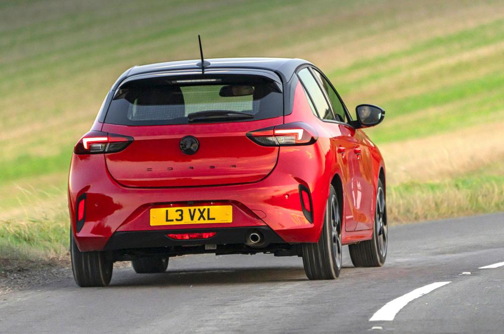 Vauxhall Corsa rear cornering