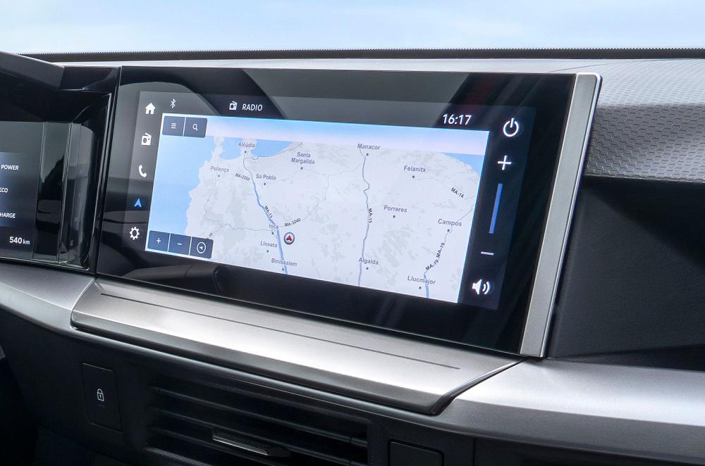 Vauxhall Frontera Electric infotainment touchscreen