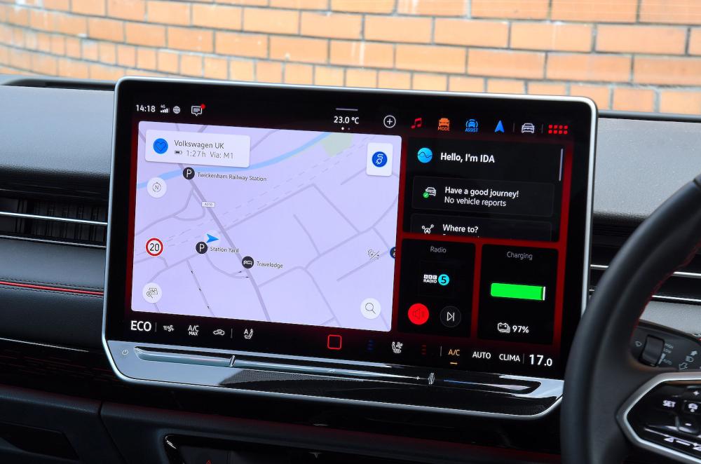 Volkswagen ID 7 Tourer infotainment touchscreen
