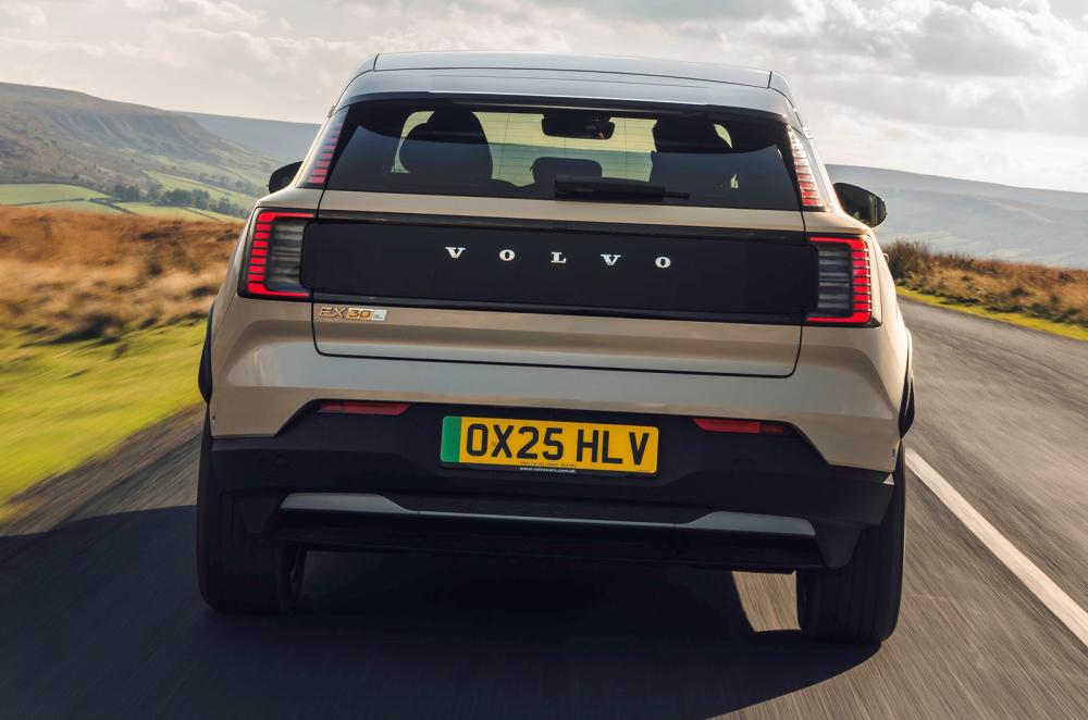 Volvo EX30 Cross Country driving rear