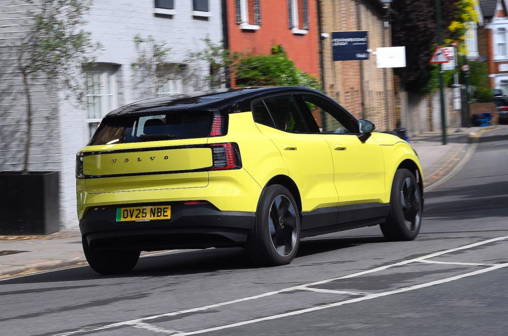 Volvo EX30 rear right driving