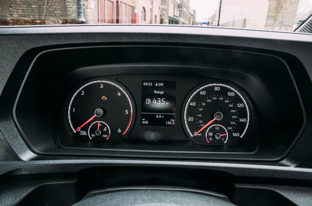 VW Caddy 2022 interior driver display