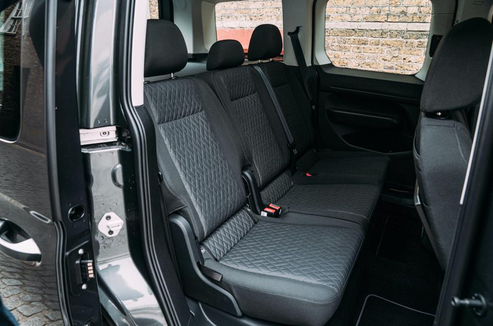 VW Caddy 2022 interior rear seats