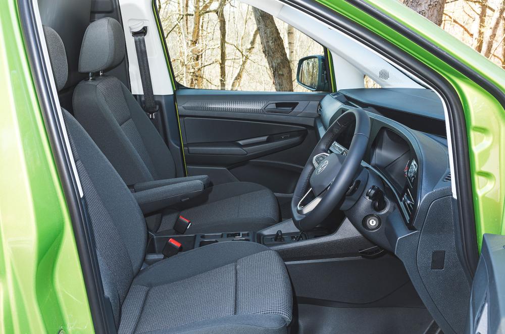 VW Caddy Cargo interior front seats
