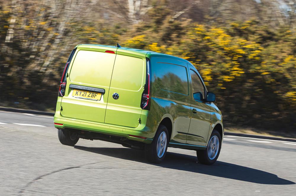 VW Caddy Cargo rear cornering