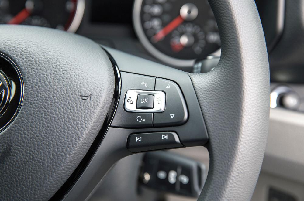 VW Crafter interior steering wheel detail