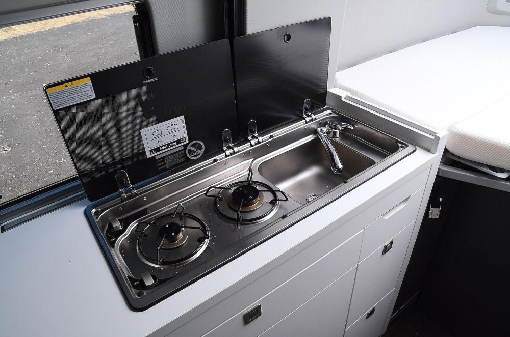 VW Grand California interior kitchen