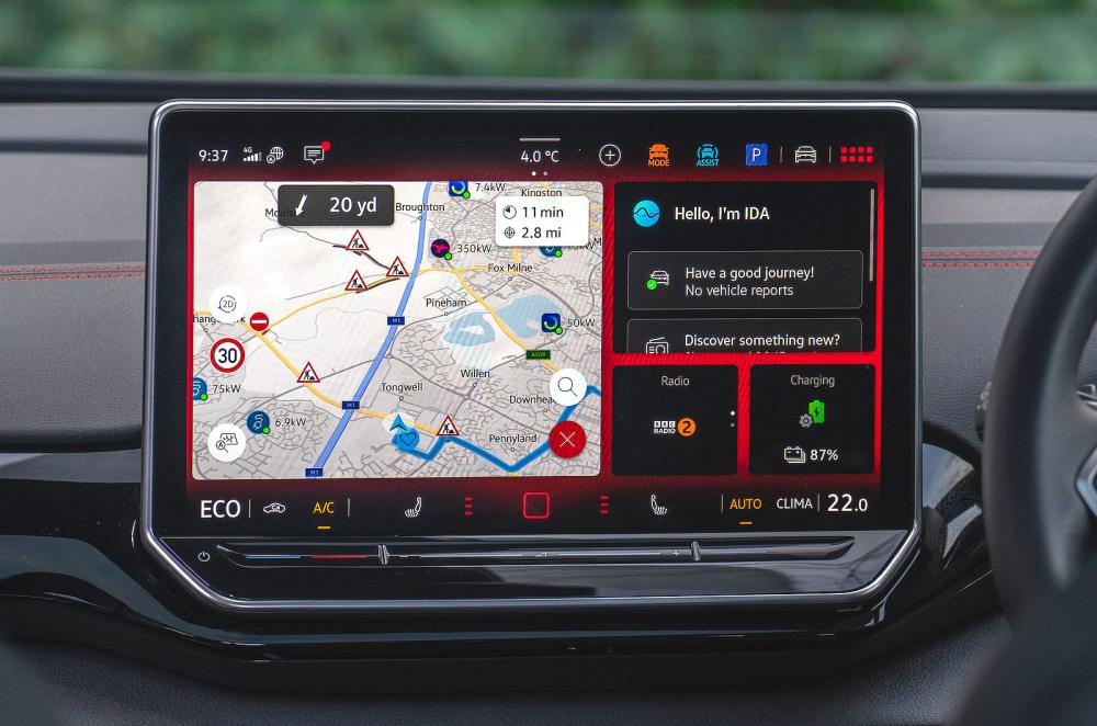 VW ID 4 infotainment touchscreen