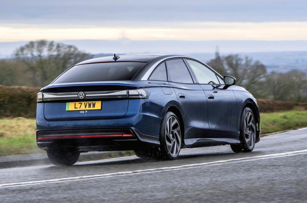 VW ID 7 rear right driving