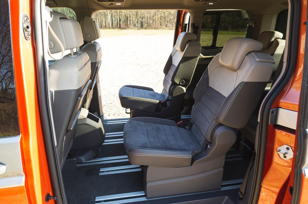 VW Multivan interior back seats