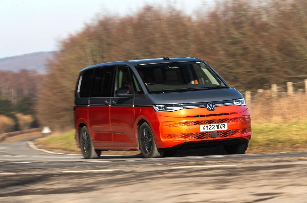 VW Multivan front cornering