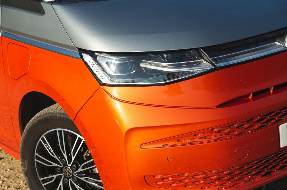 VW Multivan headlights detail