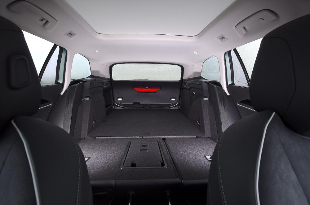 VW Passat boot with seats down