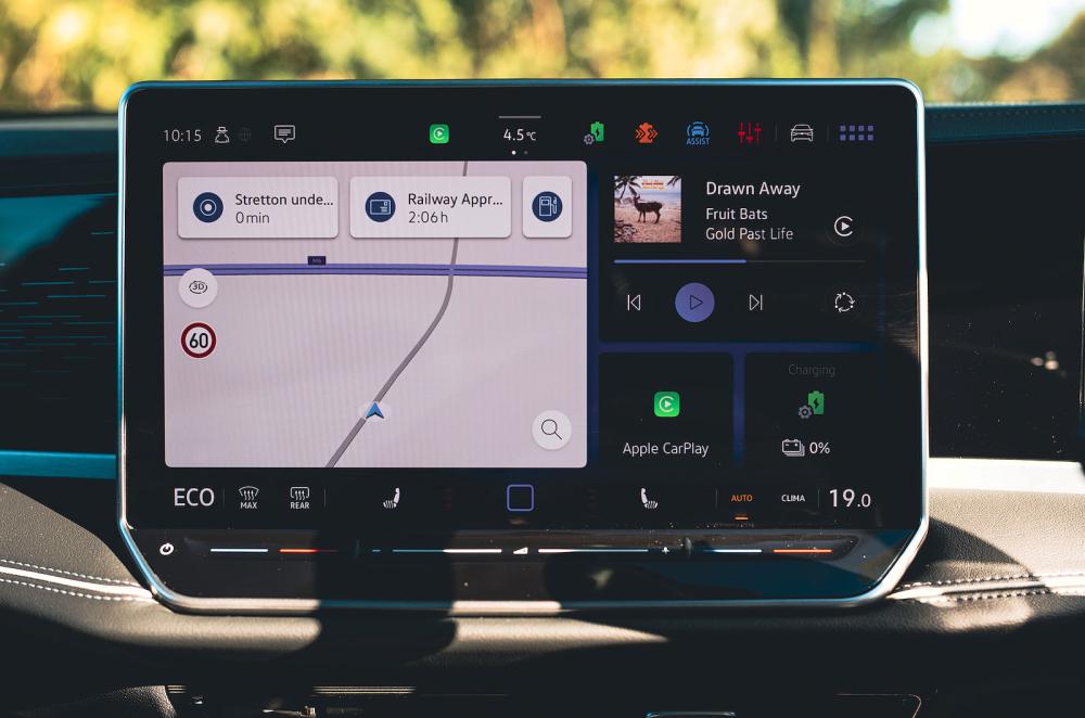 VW Passat infotainment touchscreen