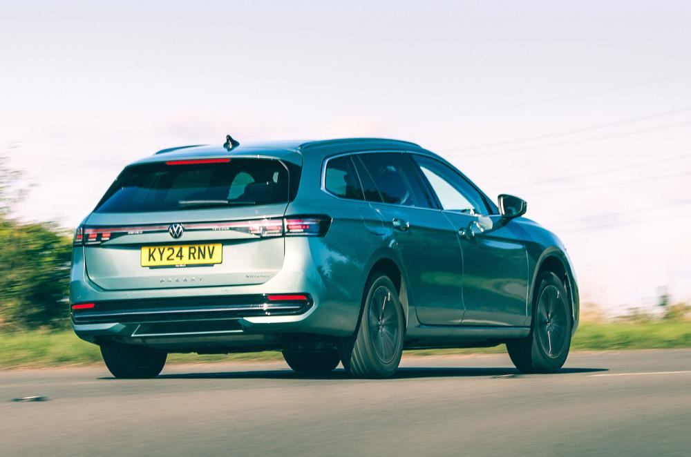 VW Passat rear cornering