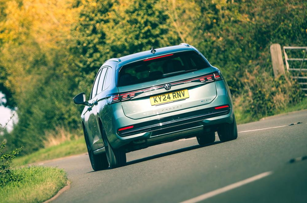 VW Passat rear cornering