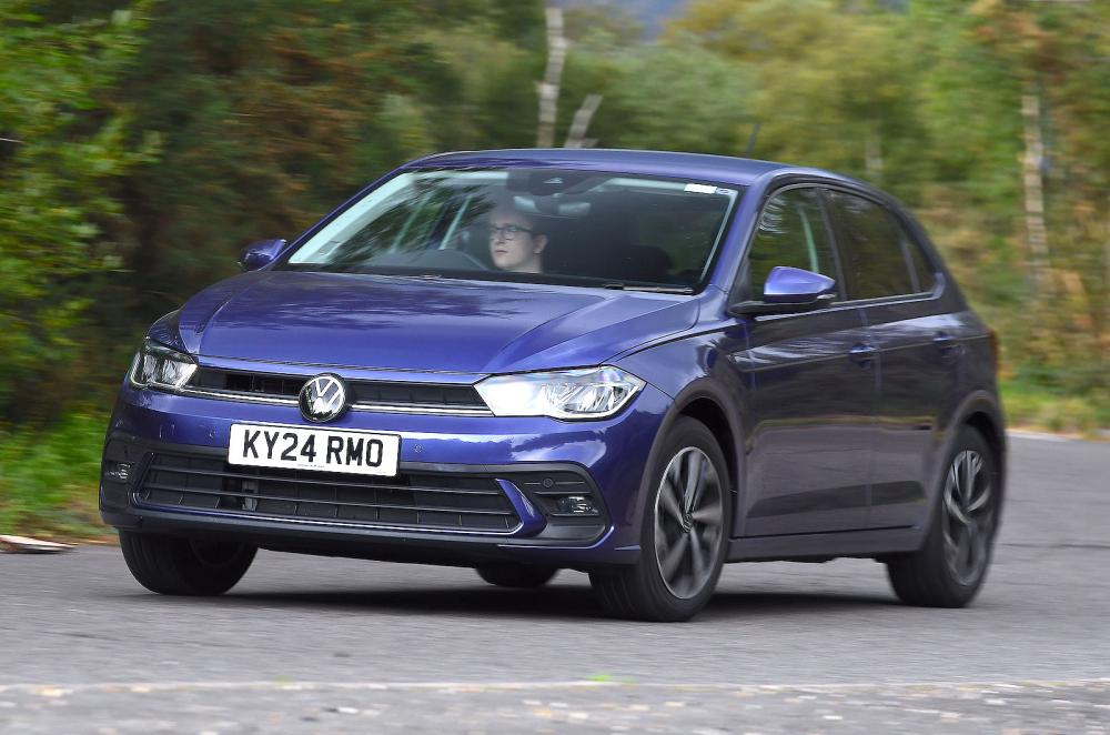 VW Polo front cornering