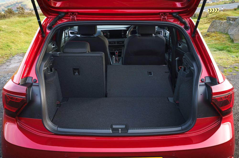 Red VW Polo GTI boot open