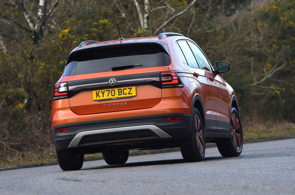 VW T-Cross rear cornering