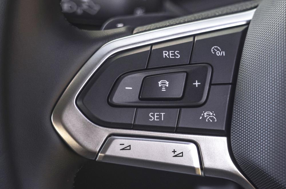 VW T-Cross steering wheel detail