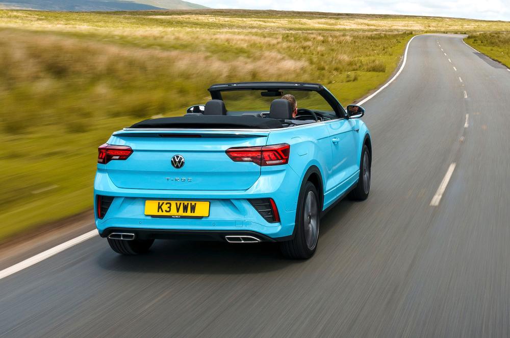 VW T-Roc Cabriolet rear right driving
