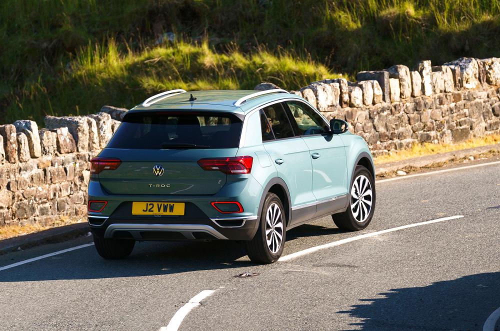 VW T-Roc rear cornering