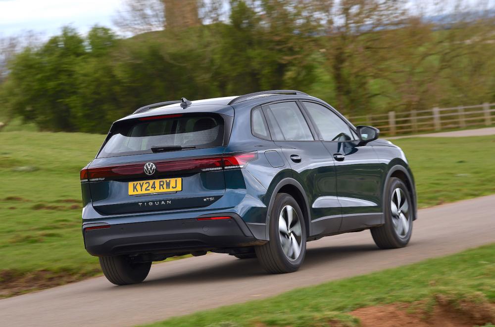 VW Tiguan rear right driving