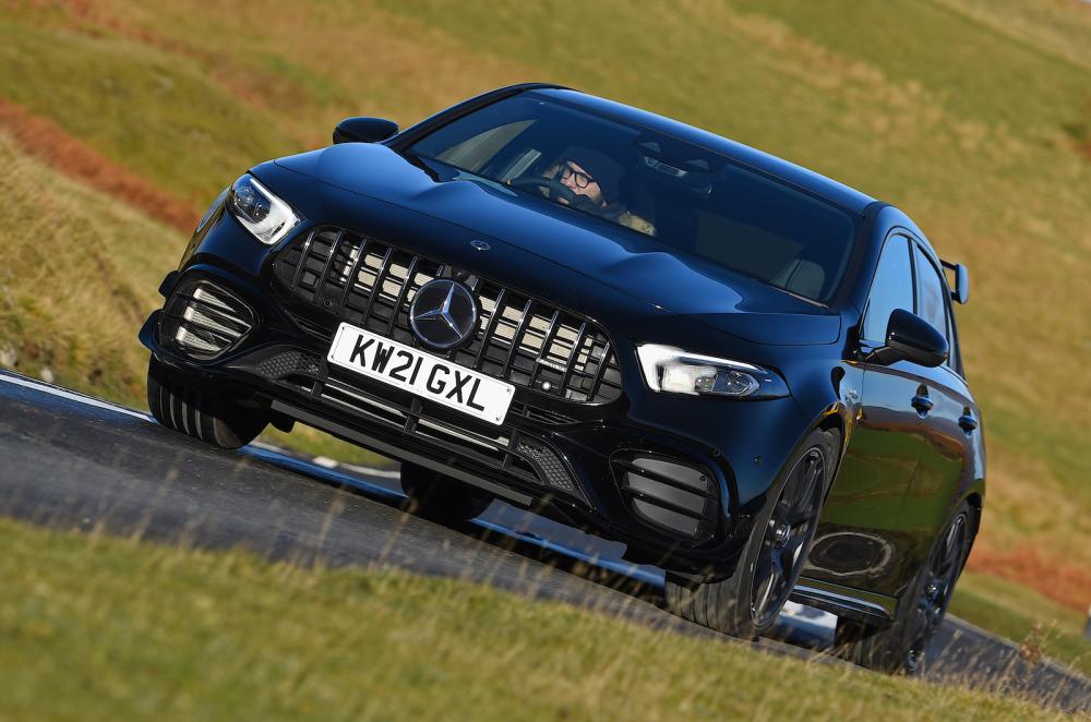 Mercedes-AMG A45 S 2022 front cornering