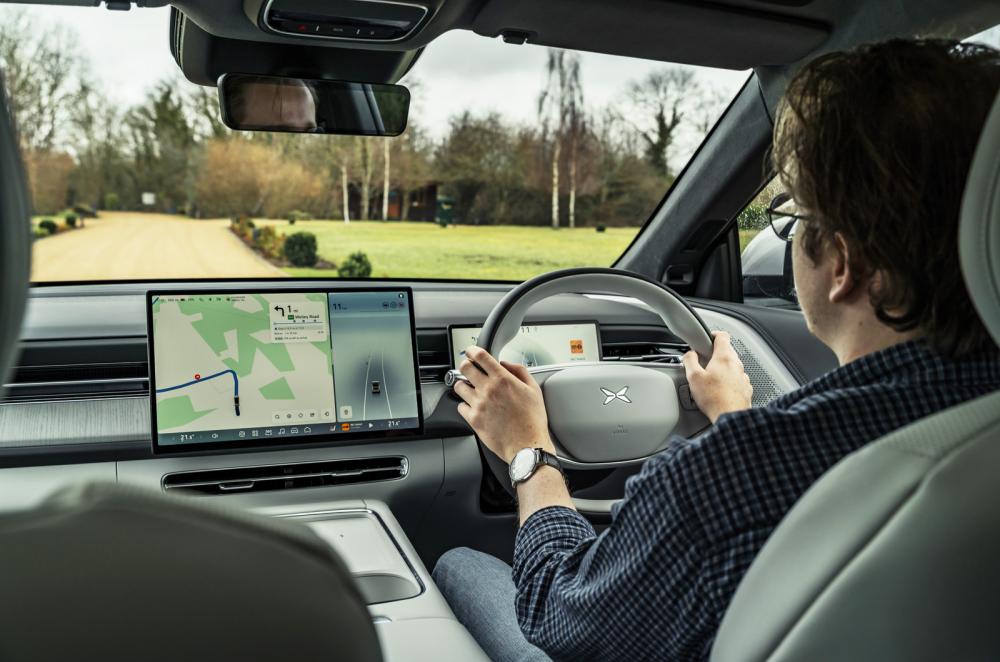 XPeng G6 from behind the wheel