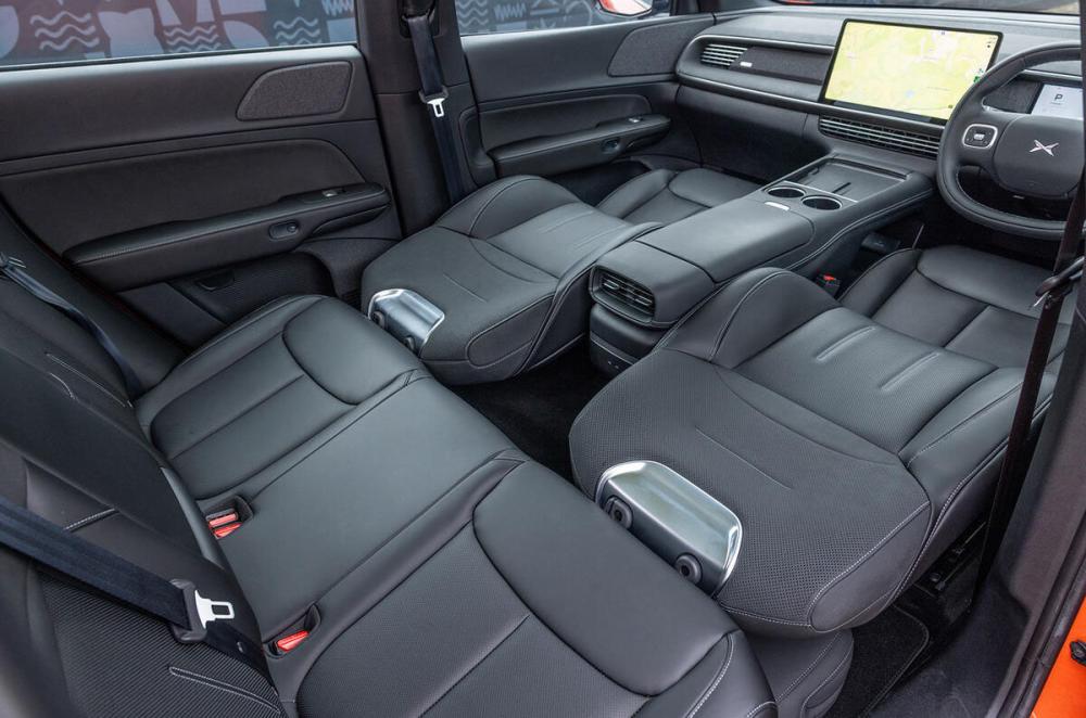 XPeng G6 front seats folded